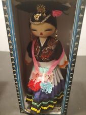 Wood & Cloth Doll Vintage Asian in Traditional Dress 10