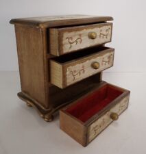 Vintage Small Japanese Made Wooden Jewelry Music Box picture