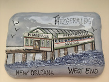 New Orleans CLAYCREATIONS HANDPAINTED PLAQUE- Fitzgeralds Seafood Restaurant picture