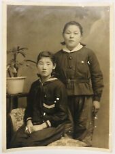 Original Vintage 1940s 1950s Japanese Female Sailor Navy Japan Photograph WWII picture