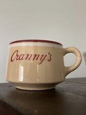 Rare Sterling China Restaurant Ware Diner Mug “Cranny’s” Indianapolis IN. picture