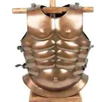 22.5 Inch 20 Gauge Medieval Roman Greek Muscle Body Armor Cuirass Brass Finish picture