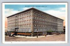 Saginaw MI- Michigan, Bancroft Hotel, Advertisement, Vintage c1935 Postcard picture