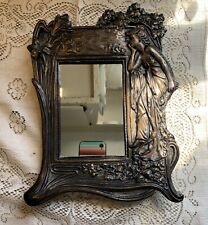 Vintage Reproduction Art Nouveau Hanging Mirror from Gargoyles of NYC 11.25x 8.5 picture