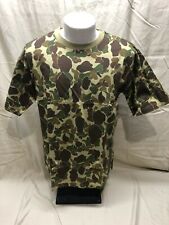 Vintage German Made Military Pacific Camo. Short Sleeve Lightweight T Shirt - S picture