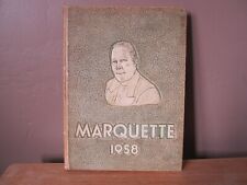 Vintage 1958 MARQUETTE Yearbook~Bishop Noll High School~Hammond, Indiana picture