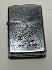 Vintage Late 1950's U.S.S. Independence CVA 62 Zippo Lighter - Rare Early Issue picture
