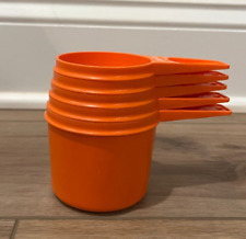 Vintage Tupperware Orange Measuring Cups ** Set of 5 picture