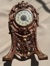 Antique Copper, Cast Iron and Tin Very Decorative clock 1902 picture