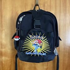 Nintendo Pokemon Gotta Catch 'Em All Backpack Bookbag Ash Pikachu Vintage 1999 picture