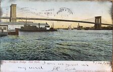Postcard Vintage: Brooklyn Bridge  New York picture