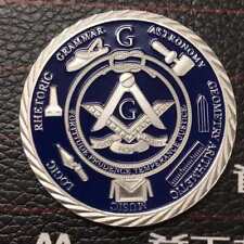 Masonic Coins Master Mason Freemason Brotherhood Challenge Coin with Case picture