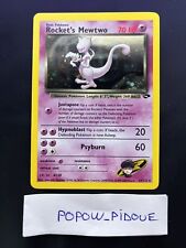 Pokemon Card Rocket's Mewtwo 14/132 English Gym Challenge Holo Exc Condition picture