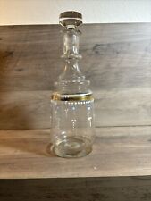 Vintage Handblown Glass Decanter/Apothecary Enameled Decoration picture