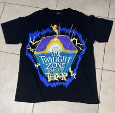Disney World Vintage Tower of Terror Black Shirt 90s DBL SIDE AOP WDW 23 x 27 XL picture
