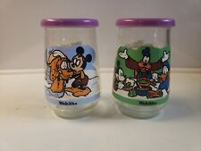 Collectible Welch's Jelly Jar Mickey #1 & #2 With Lids picture