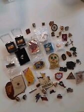 Vintage Lot Of Pins Lions Club And Years Of Service Junk Drawer Clean Out picture