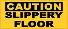 7x3 Caution Slippery Floor Sticker Vinyl Business Sign Decal Janitorial Stickers picture