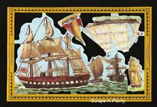 Mamelok Embossed Vintage Style Scrap Die Cut - Sailboat & Ships WOW  A30 picture