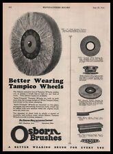 1926 Osborn Mfg. Company Cleveland Ohio Brushes Tampico Wheels Vintage Print Ad picture