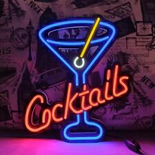 Cocktails Cup Led Neon Sign Art Wall Lights For Bar Club Bedroom Windows Glass H picture