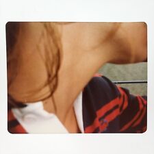 Close-Up Girl's Neck Abstract Photo 1980s Long Soft Lady Skin Snapshot A4002 picture