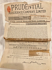 Prudential Life Insurance Policy Dated 4/27/1875 with Correspondence thru 1960's picture