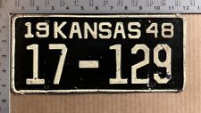 1948 Kansas license plate 17-129 YOM DMV Bourbon Ford Chevy Dodge 13660 picture