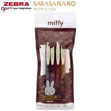 miffy Zebra SARASA NANO 0.3mm Gel Pen 4pcs Set EB327E picture