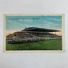 Postcard Florida Miami FL Race Track Grand Stand Club House 1928 Posted picture