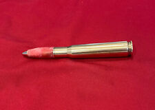 HANDCRAFTED 50 Caliber Bullet Twist Pen with pink acrylic MADE IN THE USA picture