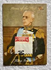 2018 Pieces of the Past Hybrid Edition King Gustav of Sweden Document Relic picture