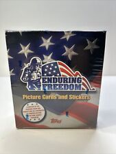 2001 Topps Enduring Freedom Cards & Stickers Factory Sealed Box 24 Packs picture