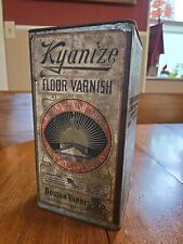 Vintage Kyanize Advertising Tin Can Boston Varnish Co. Early 1900's, One Gallon picture