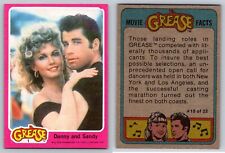 1978 TOPPS GREASE Movie Trading Cards- Series 1 Pink - U Pick Complete Your Set picture