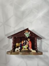 Vintage Miniature Plastic Nativity Set, No. 407 made in Hong Kong New In Box picture