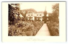 1937 Garden Rppc Real Photo Postcard Home Of Two Presidents Adams St Quincy MA picture