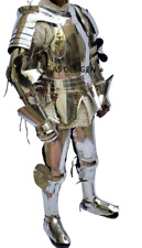 Medieval Knight Crusader Full Steel Suit of Armor Wearable Costume LARP armor picture