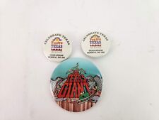 (2) Fiesta Texas San Antonio Grand Opening Pin 1992 & The Texas Giant Button picture