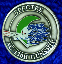 USAF AC-130 Gunship Spectre Challenge Coin PT-19 picture