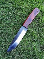 9”Custom Hand forged High Carbon 1095 Steel Skinning Knife wood Handle Full Tang picture