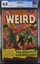 Blue Bolt #116 (1952) CGC 4.0 OW L.B. Cole SKULL cover Jay Disbrow Weird Tales picture