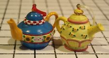 Pair of Mary Engelbreit Teapot Ornaments picture