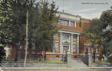High School Nanticoke PA handsome vintage postcard used in 1912 picture
