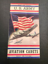 1942 WWII Keep Em Flying US Army Aviation Cadet Recruiting Pamphlet Brochure 14M picture