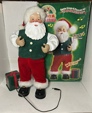 Vintage 1999 Rock-A-Long Santa Sings Up On The House Top picture