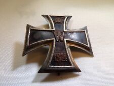 WW1 GERMAN IRON CROSS 1ST CLASS MARKED 800 ORIGINAL VAULTED TYPE (3092) picture