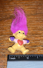 1980's Russ Trolls - Little Troll with Hearts - Pink Hair 1.75
