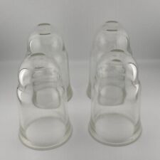 Set of 3 Vintage Glass Fuel Filter Glass Bowls Small Dome Mini Clear Cloche picture