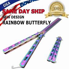 Butterfly Trainer Training Dull Tool Black Metal knife Practice Stainless Steel picture